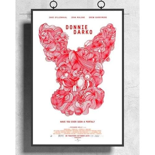 L500 DONNIE DARKO Movie Cult Classic Time Travel Frank the Bunny 02 Silk Fabric Poster Art Decor Indoor Painting Gift