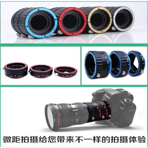 Metal AF Auto Focus Macro Extension Tube Ring adapter For canon EF EF-S 1dx 5d2 5d3 6d 7d 60D 80d 650D 760d 1200d camera