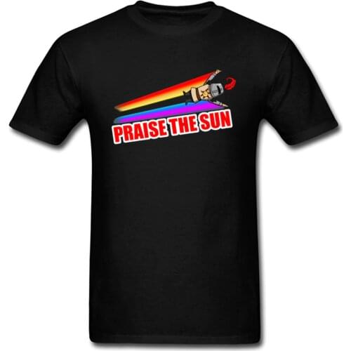 2019 Men T Shirt Dark Souls 3 Tshirt Praise The Sun T-shirts Slim Fit Rainbow Tees Gay Pride Tops Swag Clothes Bloodborne Gamer