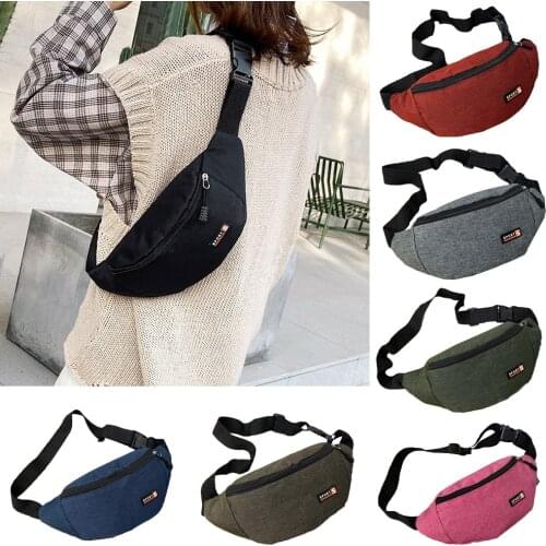 New Bum Bag Solid Multi-function Large Capacity Splash-proof Wear-resistant Casual Outdoor Sports Phone Men Women Waist Bag