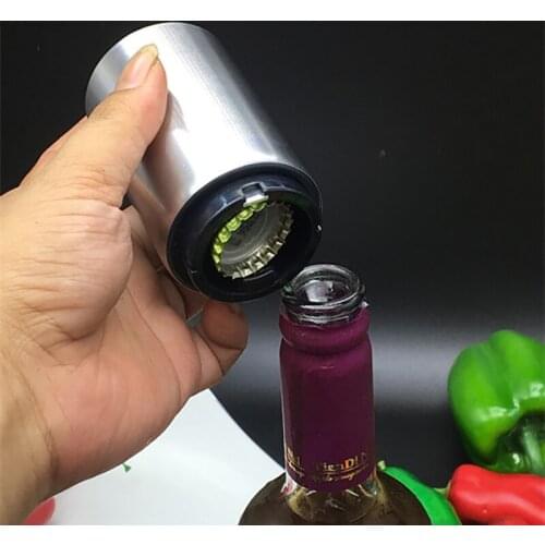 Stainless Steel Beer Bottle Opener Automatic Kitchen Accessories Beer Soda Cap Red Wine Bottle Opener Bar Supplies Kitchen Tool