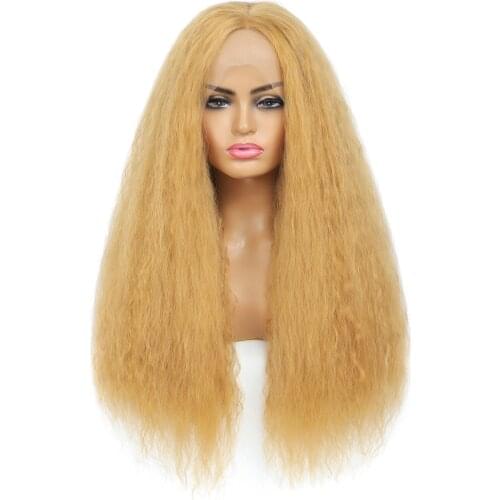 MISS ROLA Cosplay Wigs For Black Women Synthetic Hair 25 Inch 306G Ombre Lace Front Blonde Kanekalon Wig For Wholesale