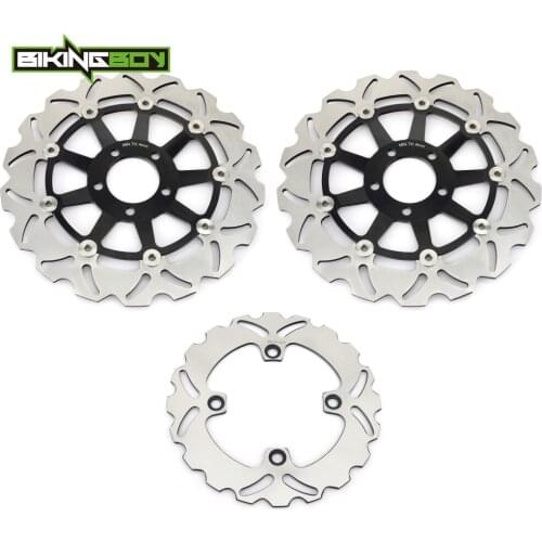 BIKINGBOY For Kawasaki Ninja ZX6R 98-01 04-08 ZX9 98 99 Z 1000 03-06 Z 750 04-06 Z750S 05-07 Front Rear Brake Discs Disks Rotors