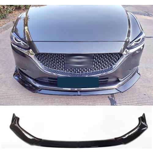 Front Bumper Splitter Lip Diffuser Spoiler Body Kit Protector Plate Decorative Strip Shovel for Mazda 6 Atenza 2019 2020