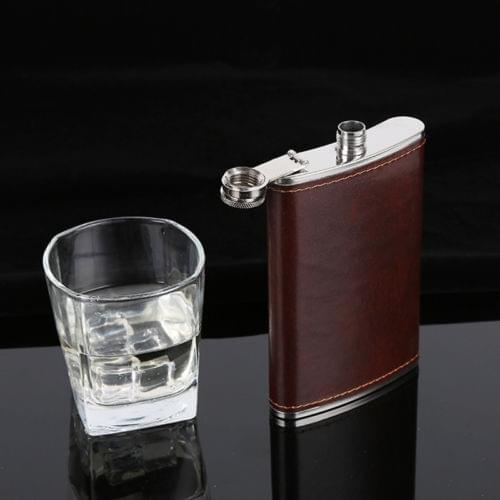 HIP FLASK Stainless Steel Pocket Drink Whisky Flasks Alcohol Engraved Gift Steel