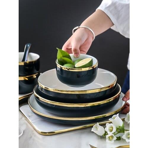 Nordic Style Phnom Penh Dishes European Rice Set Household