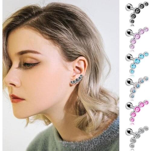 Prevention Ally Titanium Steel Study Earrings For Men And Women Party Jewelry