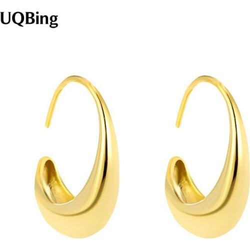 Gold/Silver Color C Shaped Ear Cuff Clips Earrings for Women Jewellery