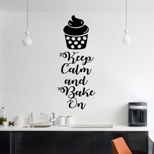 Vinyl Kitchen Baking Quotes Rules Wall Art Decal Kitchen Sticker For Home Kitchen Decoration Removable A002776