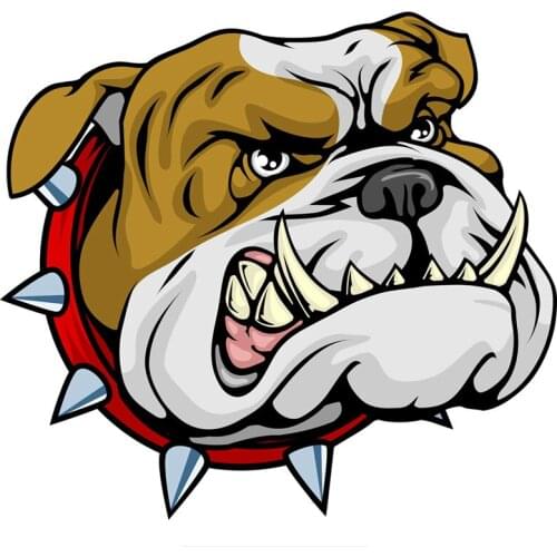 Creative Cartoon Bully Bulldog Car Sticker Vinyl Auto Car Window Car Decals PVC Good Quality Waterproof Sun Protection Anti-UV