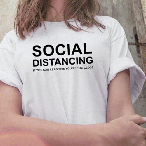 Woman Summer T-shirt Social Elements Letter Print T-shirt Funny Casual T-shirt Top Aesthetic Streetwear Female