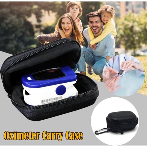 1pc Storage Bag Safe Blood Pressure Meter Box Storage Case Organizer Pouch Applicable Oximeter Storage Bag Finger Clip Type Box