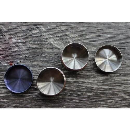 1pcs EDC Titanium Round Waterproof Mini Pill Box Snuff Case Travel Medicine Container Accessories Prop Collection for Women Men