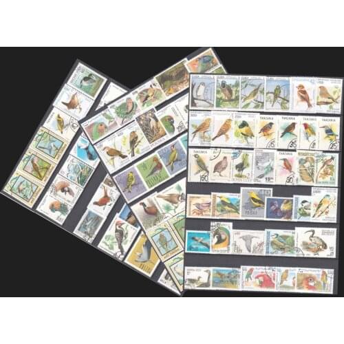 100 PCS/lot , Birds Postage Stamps No Repeat , Many Coutry With Post Mark For Collecting
