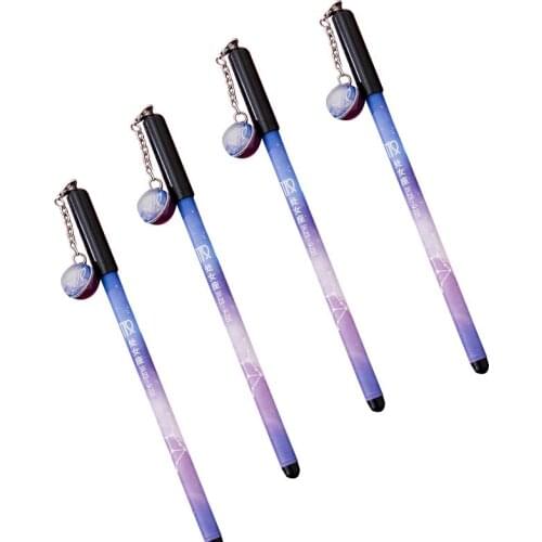 12 Pcs Creative Luminous Twelve Constellation Pendant Gel Pen Cute Fresh Dream Star Sky Pen Student Kawaii School Supplies