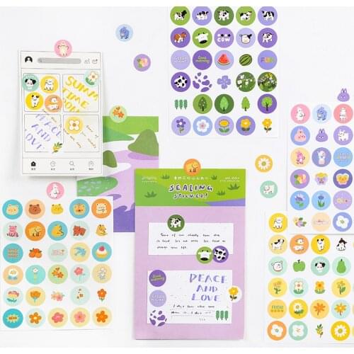 12packs/LOT chunye Huazhi series stationery sticker creative decoration DIY self adhesive sticker