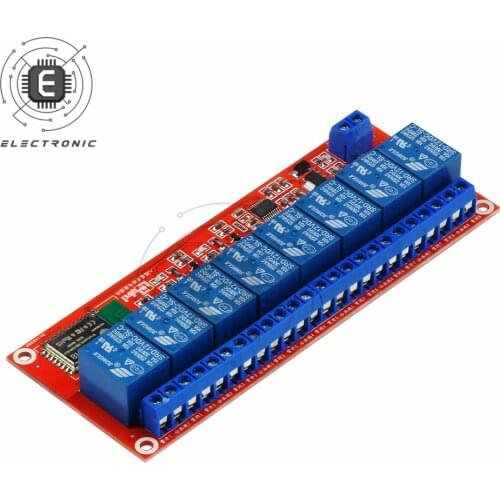 8 Channel DC 5-12V Relay Module With Optocoupler High And Low Level Trigger Bluetooth-compatible Relays Moudle