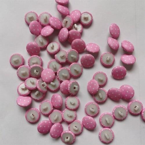 30pcs/Pack Pink With Dots Button DIY Handmade Accessoires Children Dress Sewing Accessoires