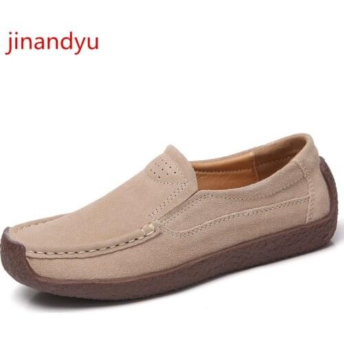 Big Size 42 Cow Suede Woman Flats Loafers Sneakers Casual Comfy Fashion Womens Shoes Flats New Slip on Oxford Shoes for Women
