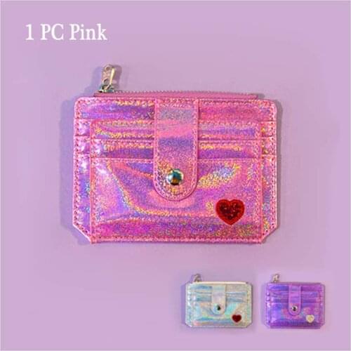Color Wallet Women Cute Wallet Shining Women Wallets Button Porte feuille Female Purse Clutch Cartera Mujer Mini Wallet