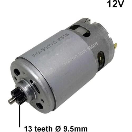13 Teeth RS-550VC-8518 Motor 12V Replace for BOSCH GSR GSB 12-2-LI 120-LI GSR12-2-LI GSR12-LI GSB120-LI GSR120-LI screw driver