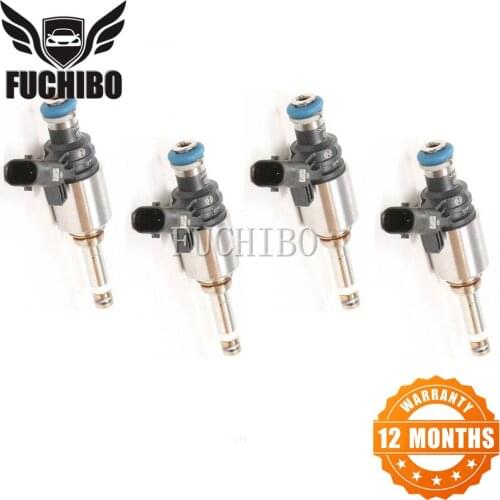 FUCHIBO 4PCS Nozzle Fuel injector For 08-17 VOLKSWAGEN BEETLE CC EOS GT I Jett-a Passat Tiguan 0261500278,0261500080