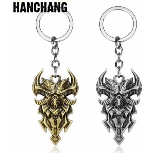 HANCHANG Jewelry Game Keychain Accessories Hip Hop Pendant Keychain Bag Chain Boyfriend Game Fans Gift