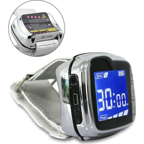 LASPOT Purify Blood Viscosity Therapy Laser Watch for Type 2 Diabetes Treatment LLLT Low Level Laser Therapeutic Apparatus