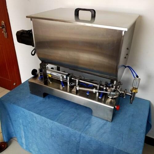Single Head Paste Filling Machine Be Used For Ketchup Honey Desktop Stainless Steel Pneumatic Filling Machine 180W