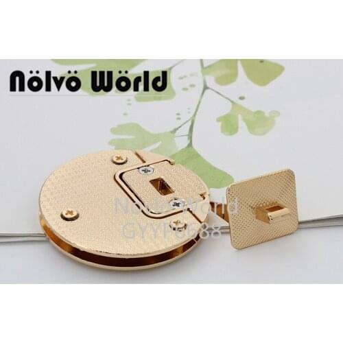 Nolvo World 2-10 pieces 49*49mm 3 colors Handbag Hardware Accessories Purse Closure Clasp Bag Lock