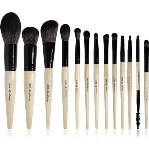 My Destiny 13Pcs Makeup Brushes Set Powder Foundation Brush Eyeshadow Blending Brush 8 Colors
