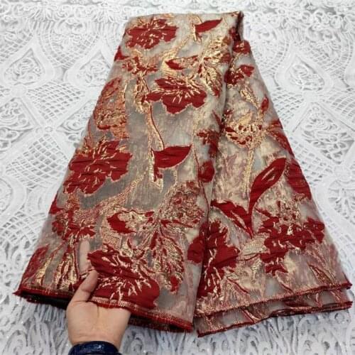 New Brocade Lace fabric 2020 High Quality Embroidered Brocade Lace french Tulle Lace Fabric for nigeria party dress