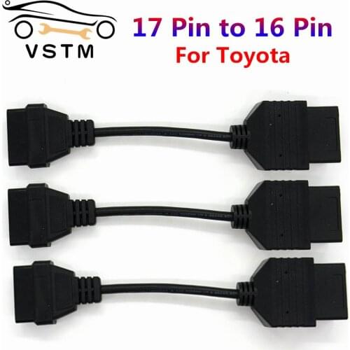 2021 Newest For To*yo/ta 17 Pin to 16 Pin OBD OBD2 Adapter Cable lead diagnostic interface 17pin OBDII extension cable