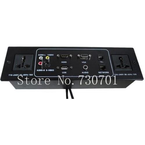 2019 New Hot sell Multi-media Controlling Socket with HDMI and VGA for Top-grade Hotel KTV information 50 pcs/set,send by DHL