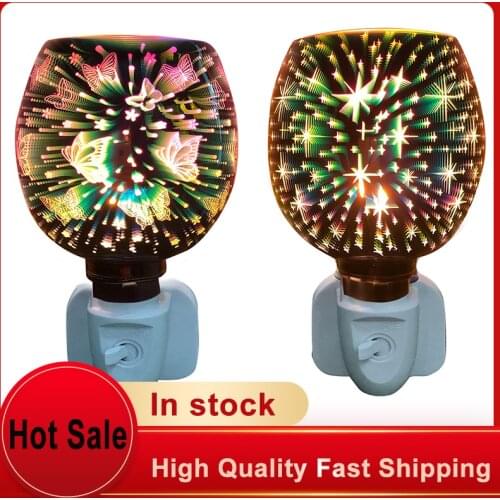 New 3D Creative Aromatherapy Melt Warmer Essential Oil Burner Light Dimming Bedroom Incense Stove Table Lamp Night Light DH