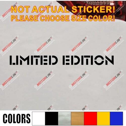 Limited Edition Decal Sticker Car Vinyl Racing Sport JDM style d pick size color die cut no background