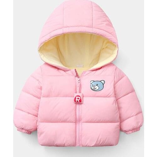 2020 Autumn Winter Baby Parkas Zipper Hooded Children Boy Winter Jacket Coat Parkas
