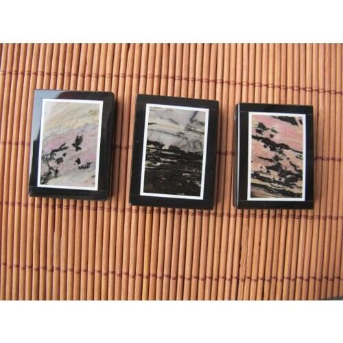 Natural Rhodonite Gem Stone Pendant Necklace Intarsia jewelry necklace new arrived for Christmas giffs