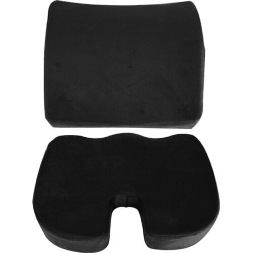 Memory Foam Car Seat Lumbar Cushion Back Support Cushion Orthopedic Coccyx Pain Relief Mat Healthy Car Interior Seat Accessoreis