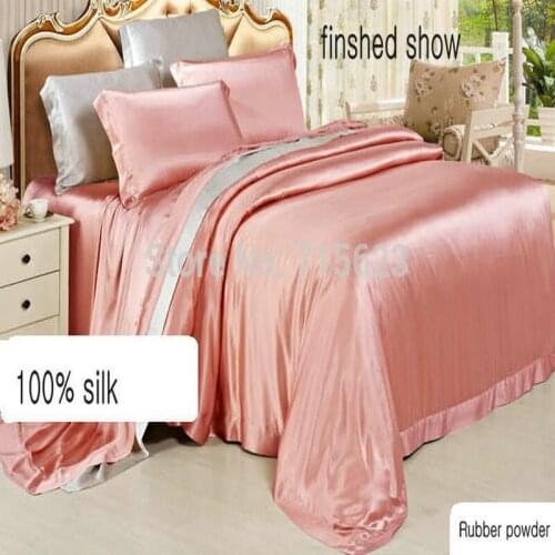 Wholesale solid color 100% pure Silk Duvet Cover 19mm 100% seamless