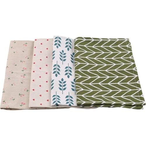 Simple Classic Quality Table Napkin Towels Dining Table Mats Cotton Linen Place Mats Plate Mat Coasters