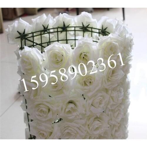 SPR EMS Free High quality 10pcs/lot wedding flower wall backdrop Artificial silk rose flower home market decoration