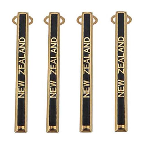 Gold new zealand slimline pen clip(black with strip) RZ-SC-G&B-NZ