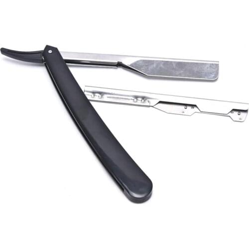 1PCS Pro Manual Shaver Straight Edge Stainless Steel Sharp Barber Razor Folding Shaving Shave With Blade Straight Razor Tool