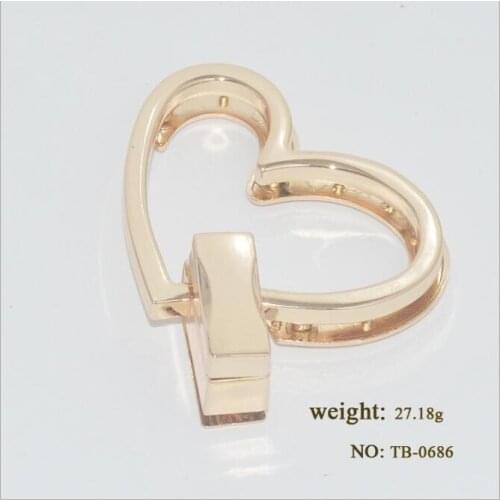 10 pieces/lot) luggage hardware accessories high-end handbags zinc alloy die-cast love rotating lock metal accessories