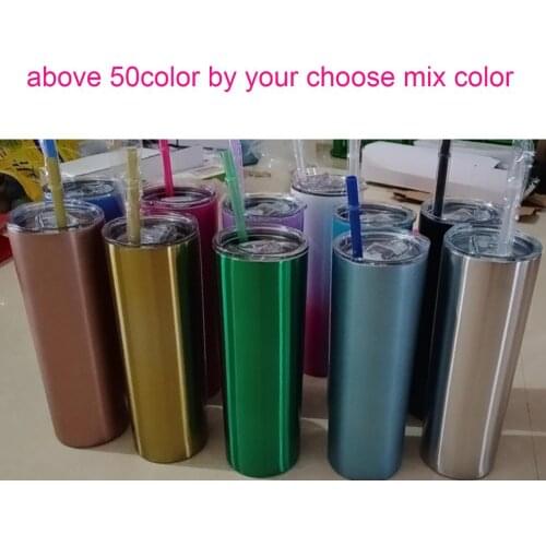 11 11 Wine Beer 20oz Skinny Tumbler With seal Lid Straw Thermos Mug Tumblers Mugs Double Wall Vacuum Insulated Cup Water Bottle