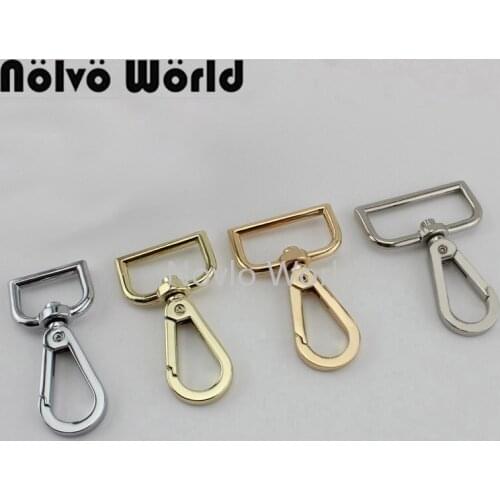 Nolvo World 20 pcs 20-25-31-38mm 6 colors Factory Direct Sale Metal Zinc Alloy Swivel Snap Hook For Luggage