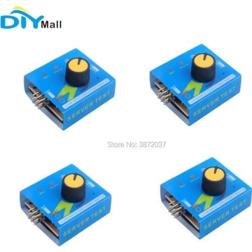 4pcs/lot 3CH Multi Servo Tester ESC Consistency Checker for Helicopter Airplane Car 180 270 360 Degree Feetech FS90R Servo