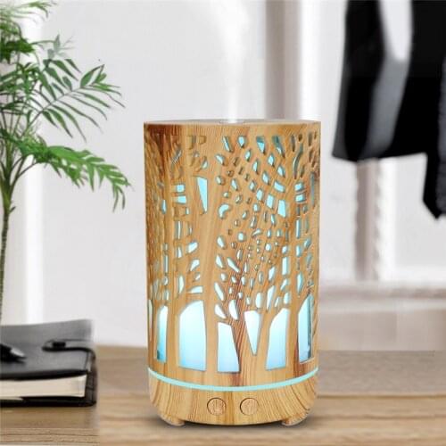 Wood Aroma Air Humidifier Essential Oil Diffuser Aromatherapy Electric Ultrasonic cool atomizer Mist Maker Mini for Home Office