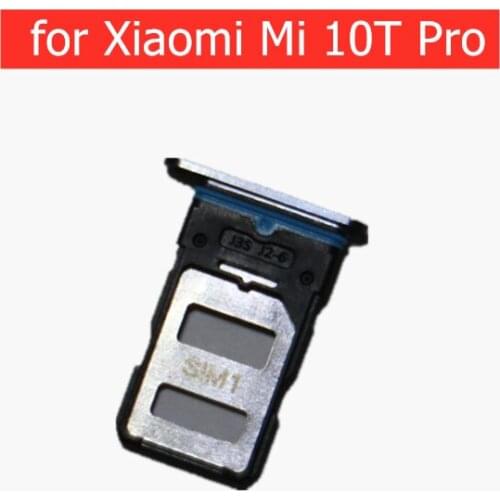 For Xiaomi Mi 10T Pro Card Tray Holder SIM Micro SD Card Slot Adapter Holder Repair Spare Parts
